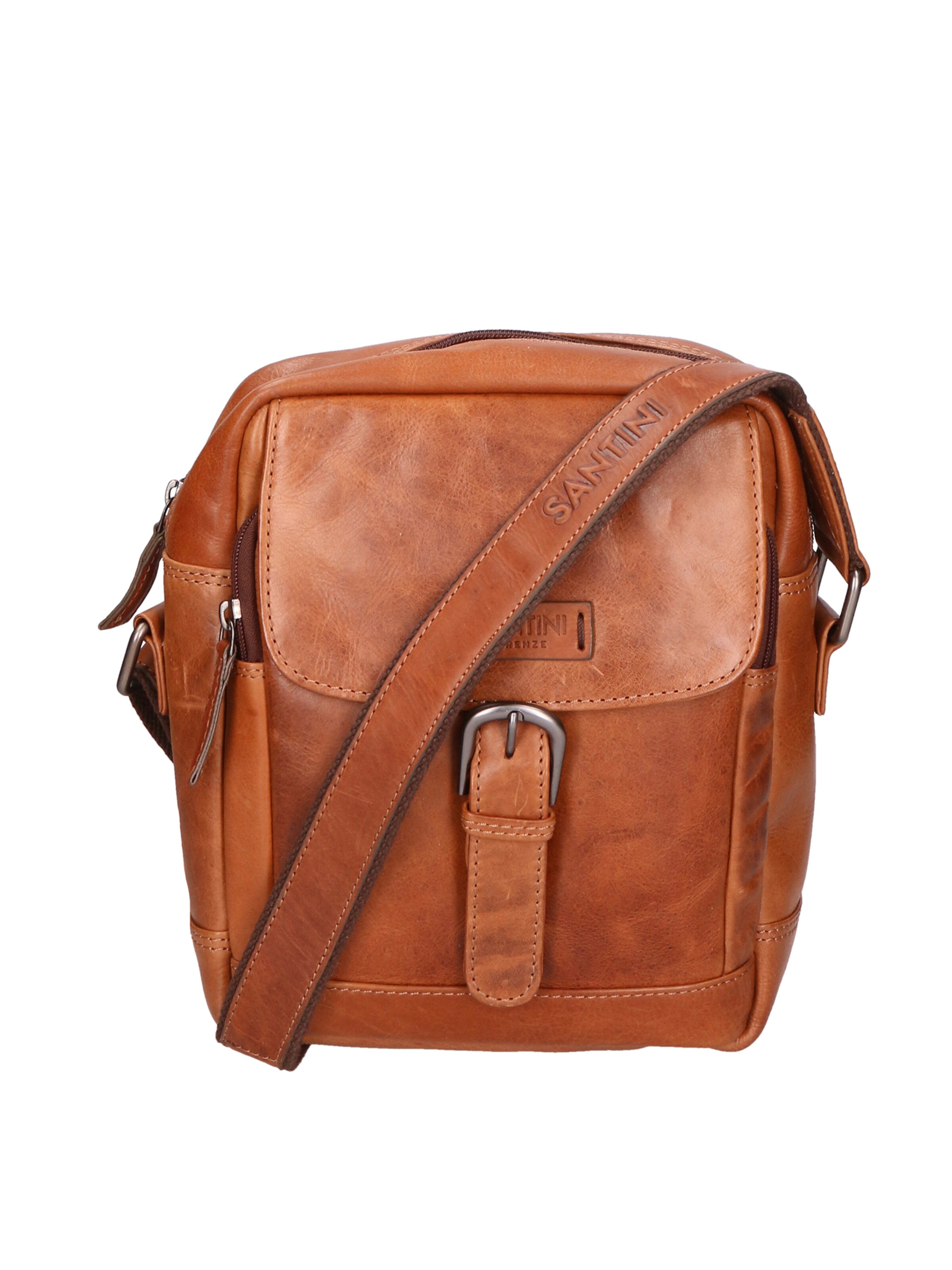Santini Firenze Crossbody bag in Brown: front