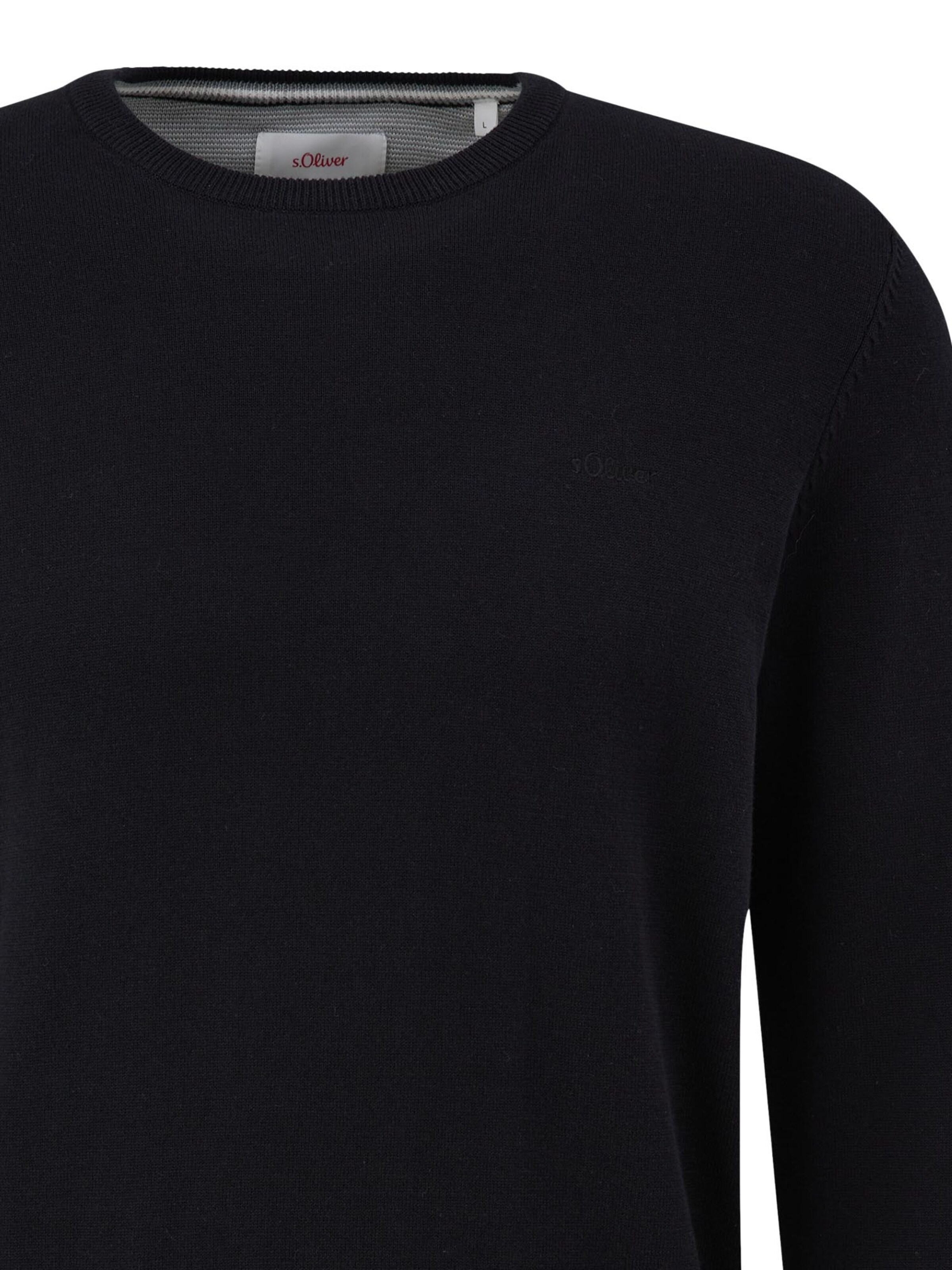 s.Oliver Pullover 'Basic'‌‌‌‌‌‌‌‌ in Schwarz