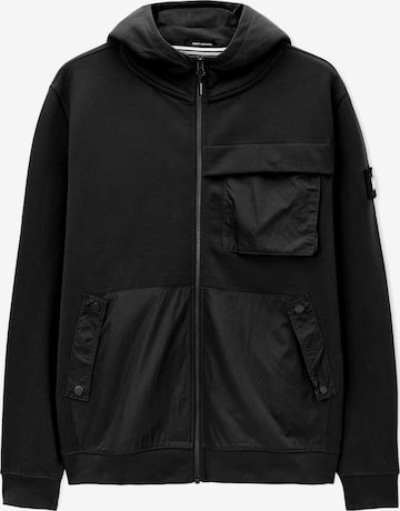 Weekend Offender Sweatjacke 'Daponte' in Schwarz: Vorderseite