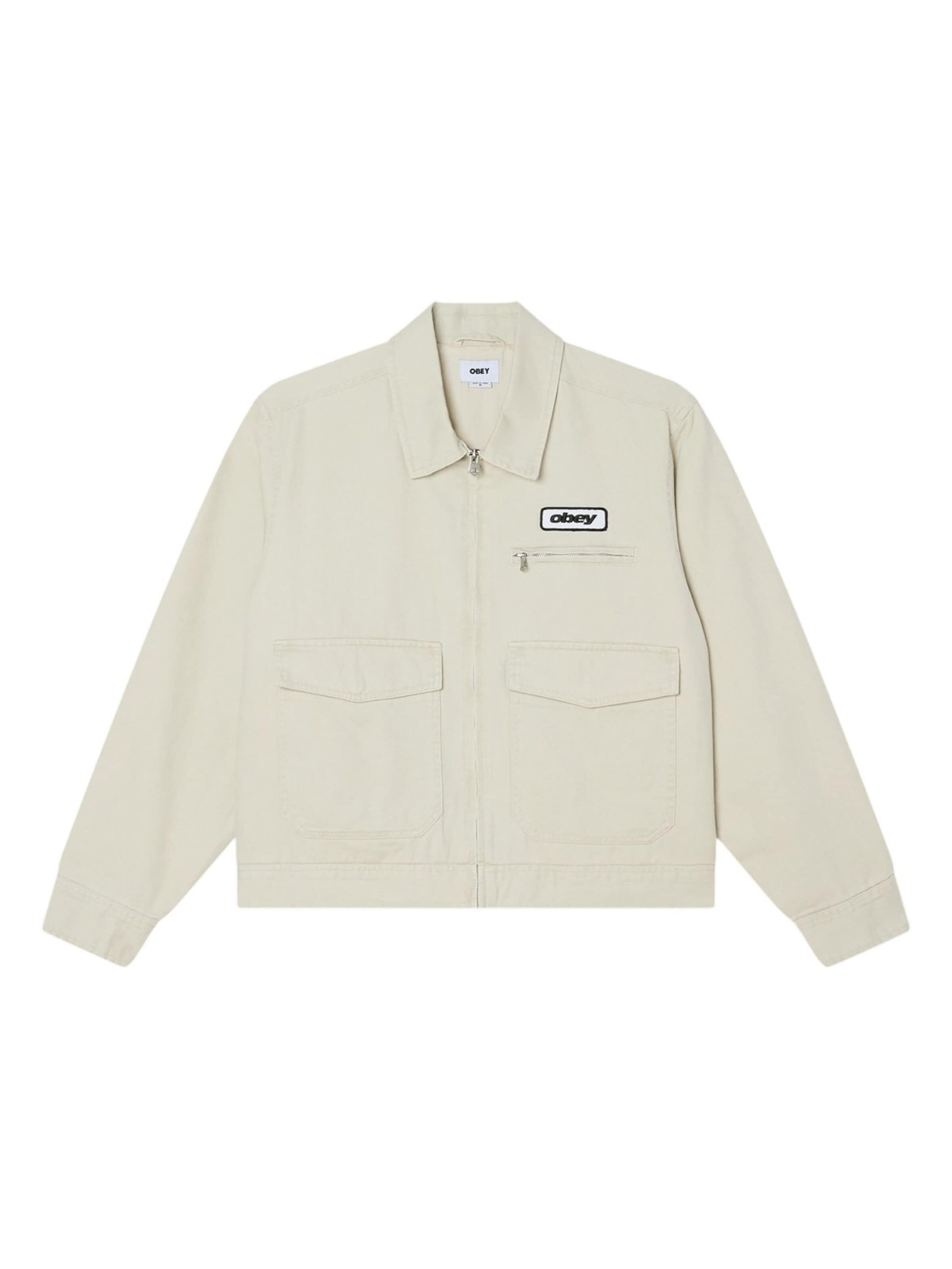 Obey - Ajuste regular Chaqueta saco en beige: frente