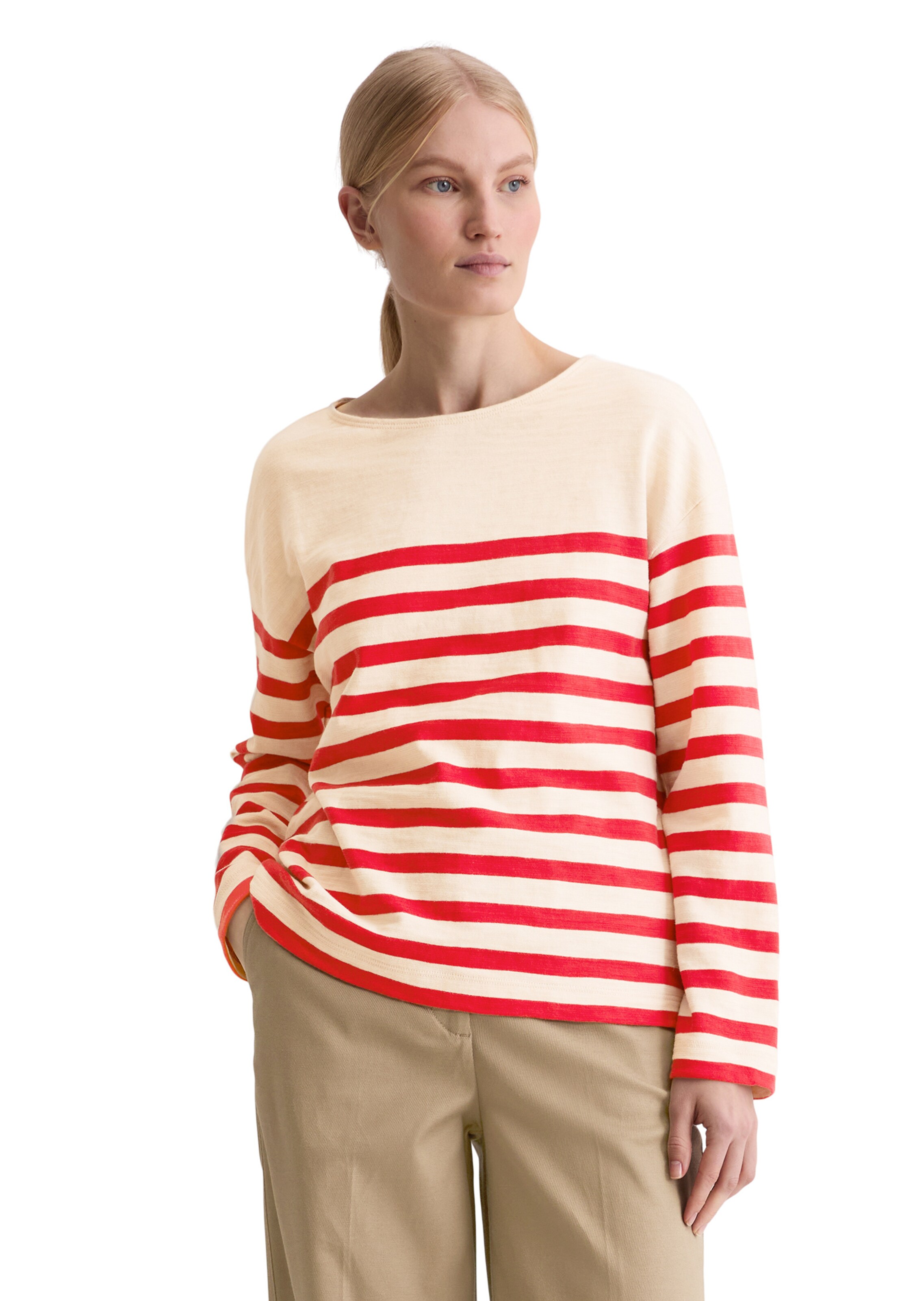 Marc O'Polo Shirt in Rood: voorkant