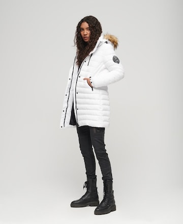 Superdry Winter Jacket 'Fuji' in White