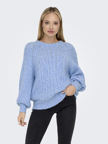 Pull-over ONLY en bleu : devant