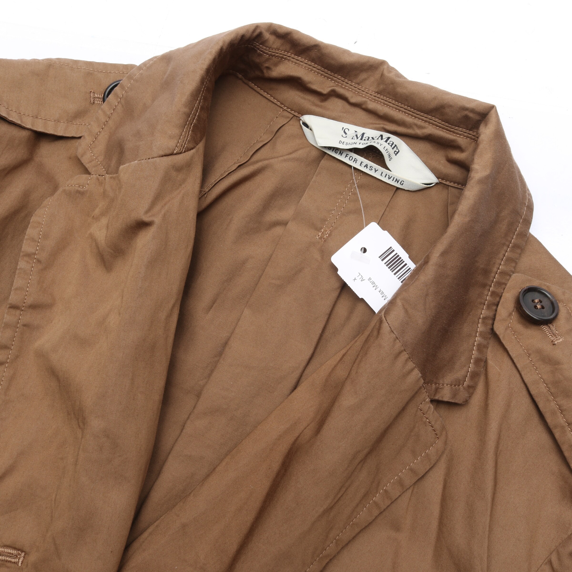 Max Mara Übergangsjacke L in Braun