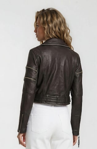 trueprodigy Lederjacke 'Izzy' in Schwarz