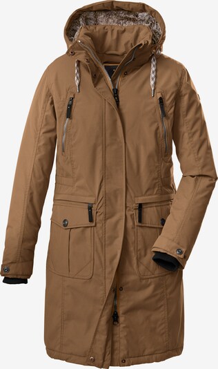 Cappotto outdoor 'GW 47' G.I.G.A. DX by killtec di colore terra d'ombra / nero, Visualizzazione prodotti