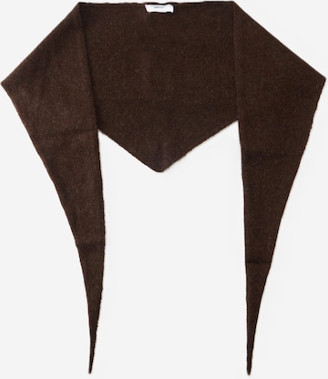 ABOUT YOU Scarf 'Annabelle' in Brown: front