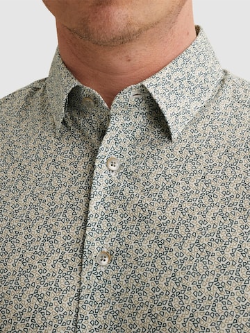 Coupe regular Chemise 'Shirt with allover print and stretch' VANGUARD en blanc