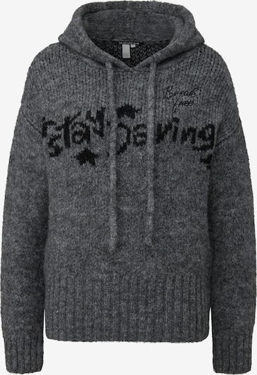 QS Pullover in anthrazit / schwarz, Produktansicht