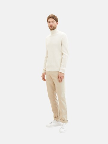 TOM TAILOR Regular Chino Pants in Beige