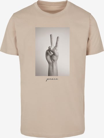 Maglietta 'Peace Sign' di MT Men in beige: frontale