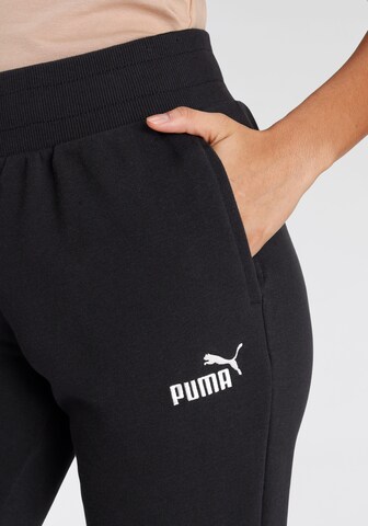 PUMA Tapered Sporthose in Schwarz
