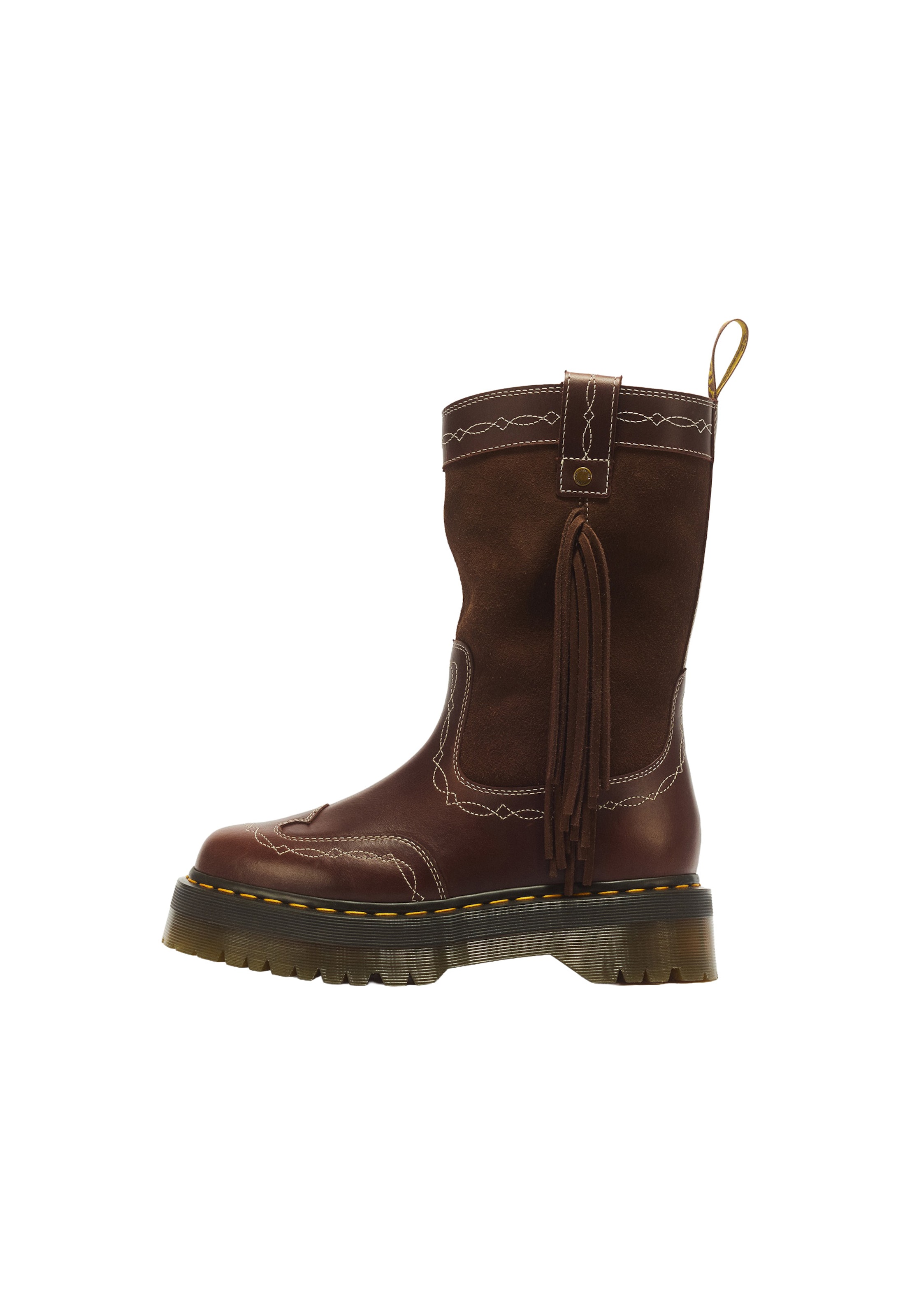 Dr. Martens Καουμπόικη μπότα σε καφέ: μπροστά