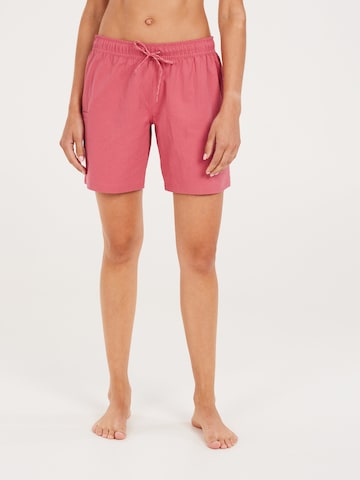 PROTEST Board shorts 'PRTAGAAT' in Pink: front