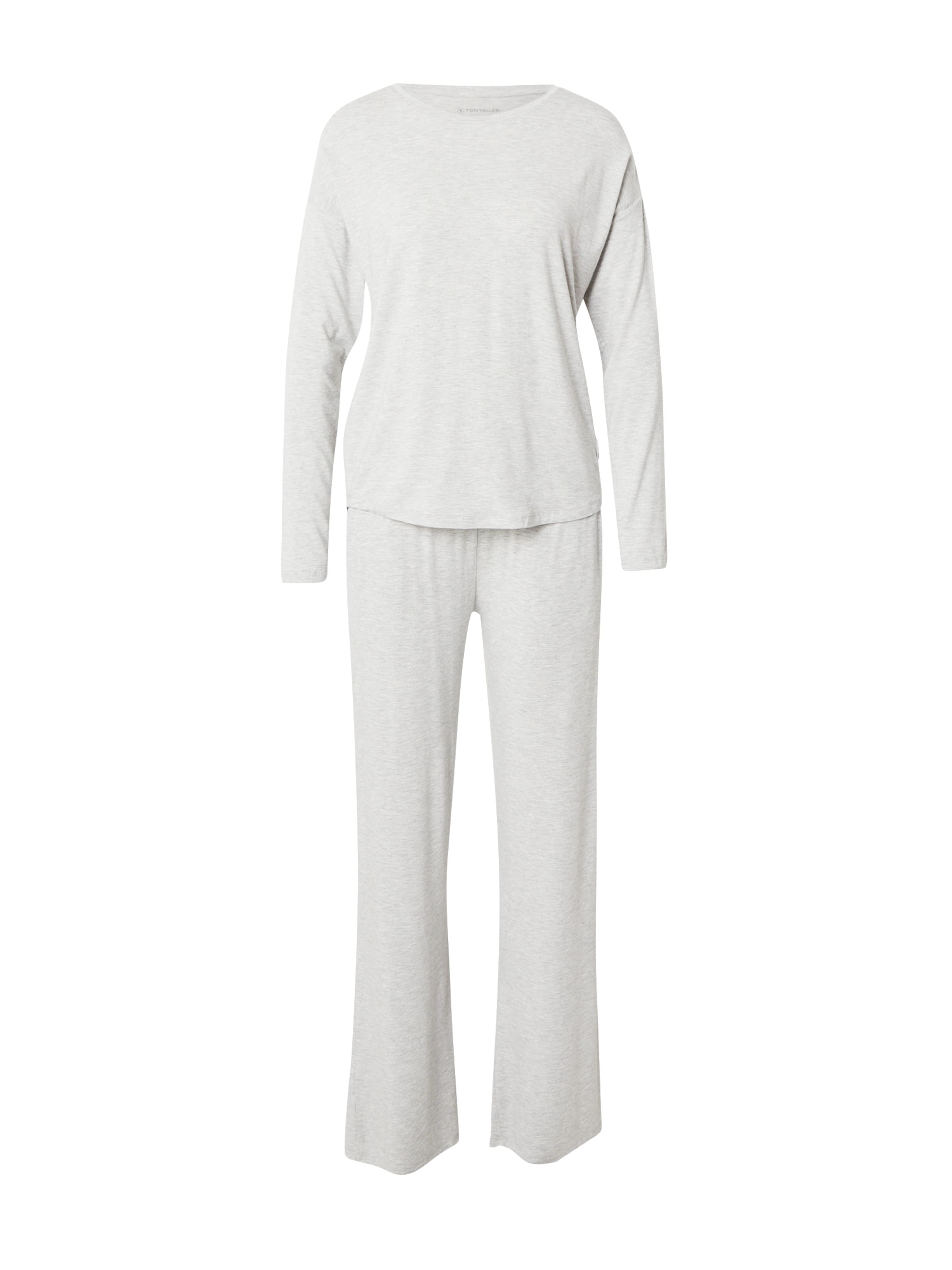Pyjama TOM TAILOR en gris : devant