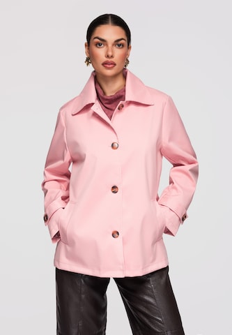 Manteau mi-saison 'OW-COLC-0114' Ombre en rose : devant