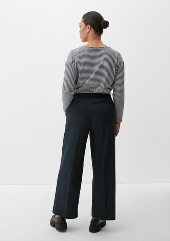 Regular Pantalon à plis TRIANGLE en bleu