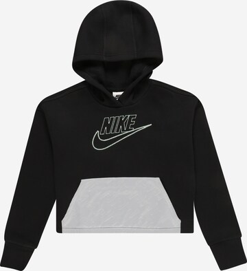 Nike Sportswear Sweatshirt 'Icon Clash' in Zwart: voorkant