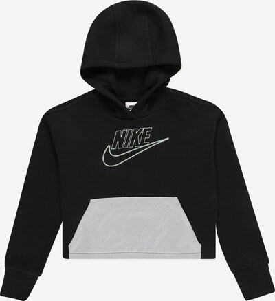 Nike Sportswear Sweatshirt in de kleur Lichtgrijs / Zwart, Productweergave