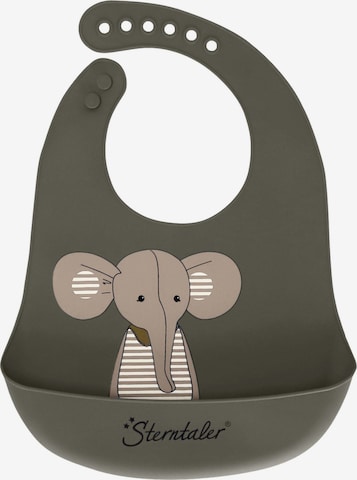 STERNTALER Bib 'Eddy' in Grey: front