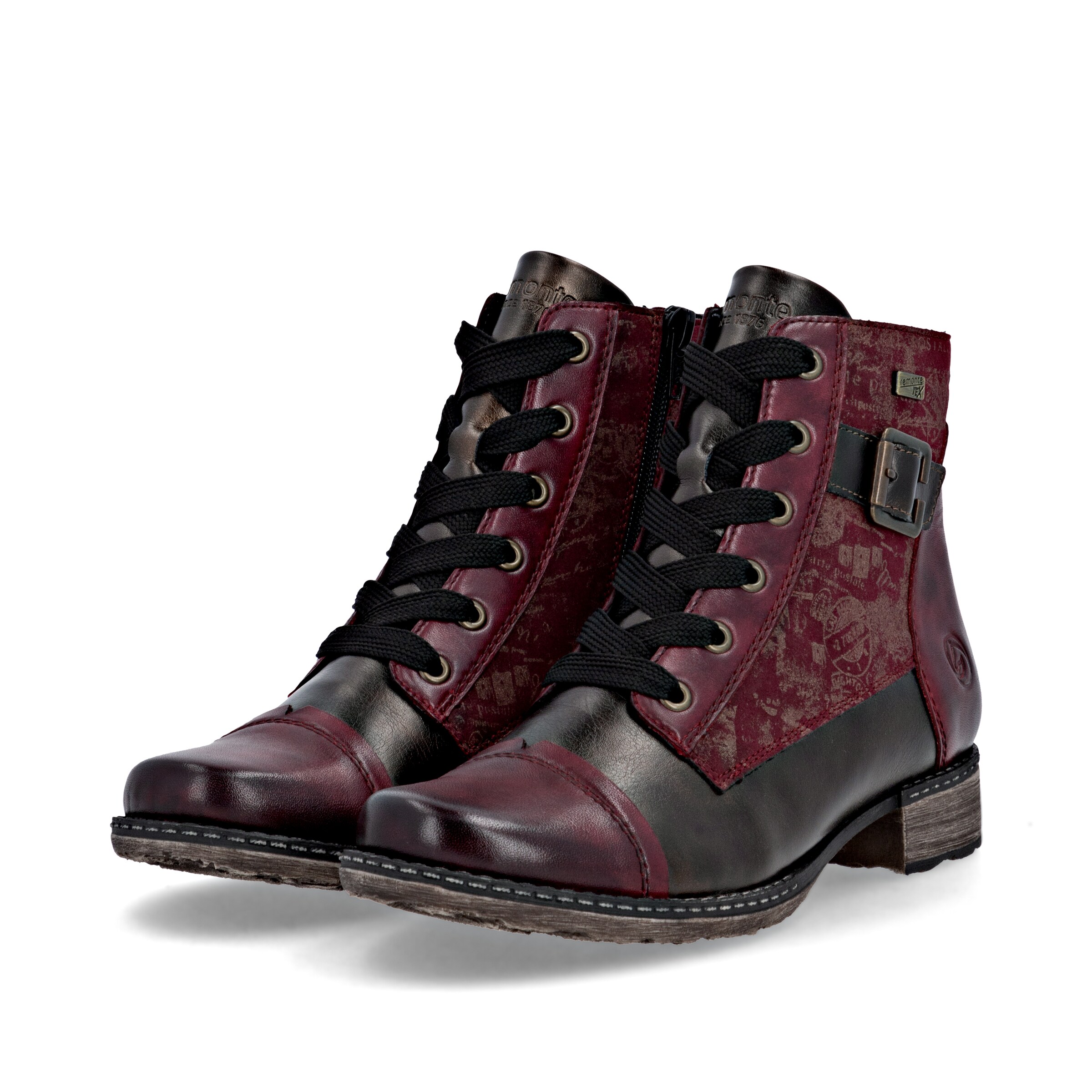 REMONTE Schnürstiefelette in Rot