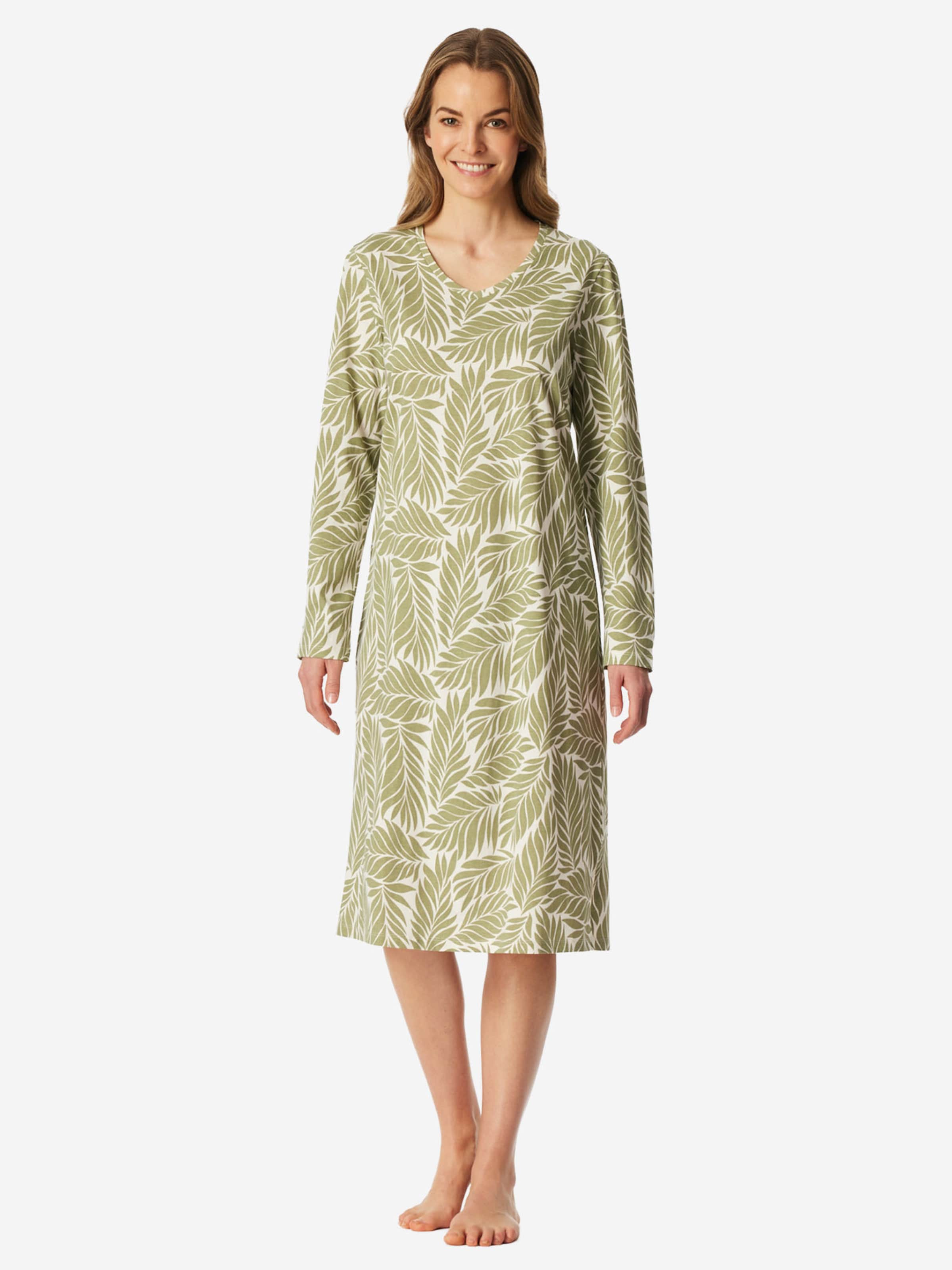 SCHIESSER - Camiseta de noche ' Comfort Essentials ' en verde