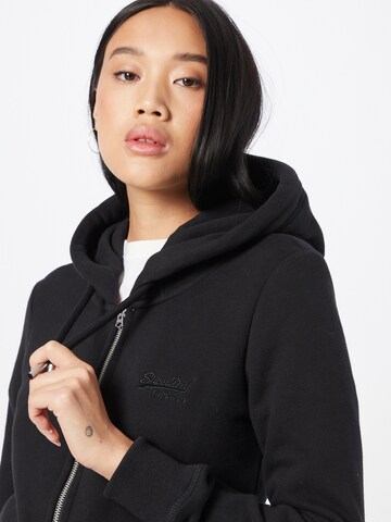 Superdry Sweatjacke in Schwarz