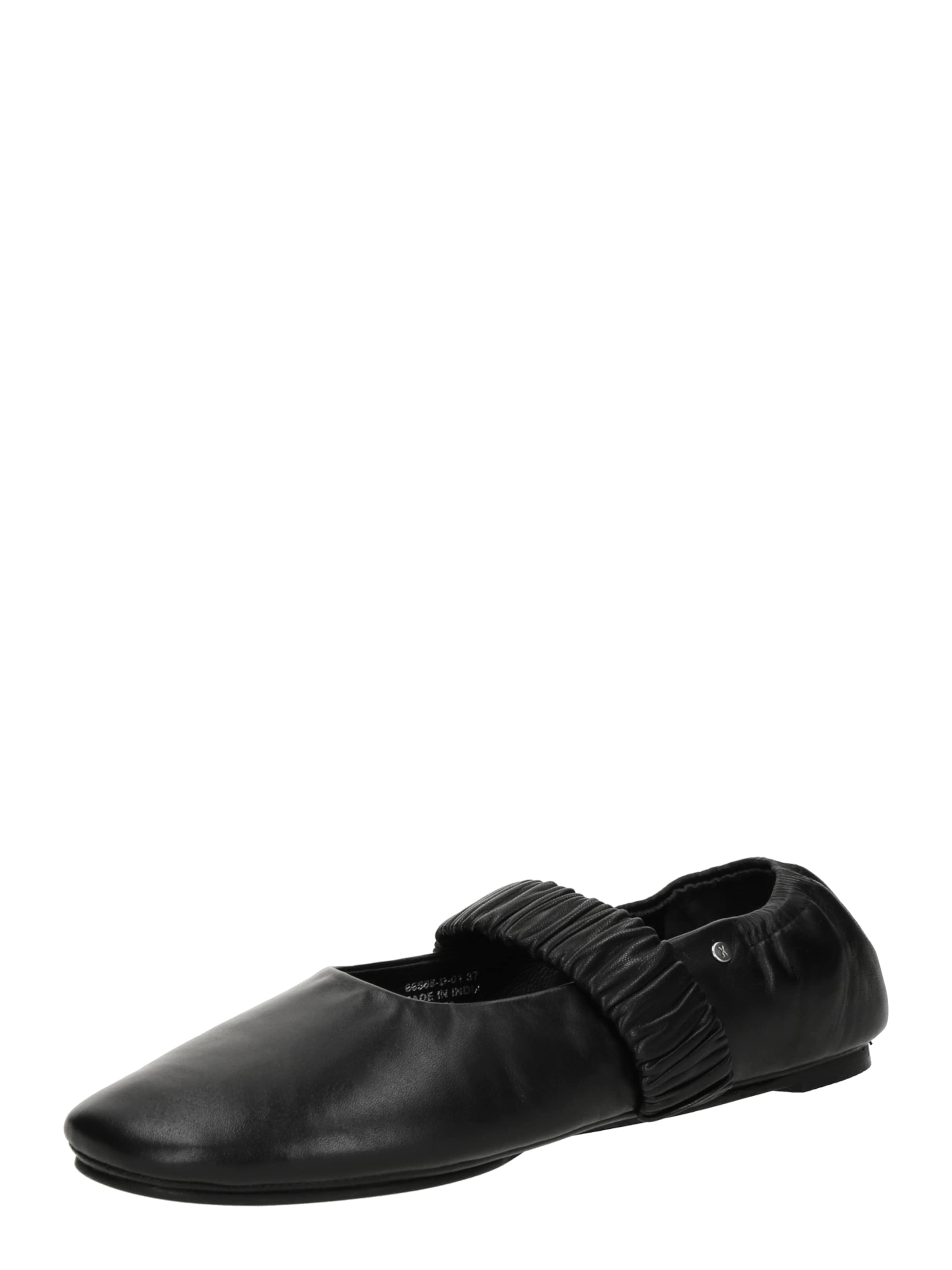 BRONX Ballet Flats 'Alli-Sonn' in Black: front