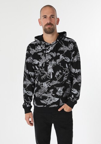Colin's Sweatshirt in Zwart: voorkant