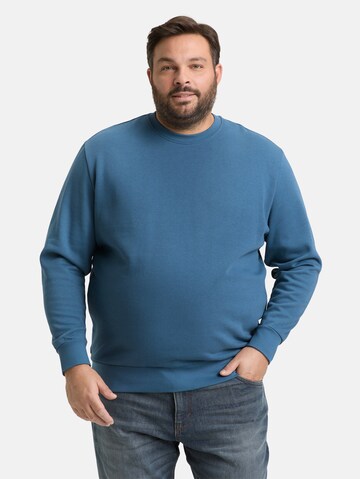 TOM TAILOR Men + Sweatshirt in Blue: front