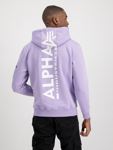 ALPHA INDUSTRIES Sweatshirt in Lila