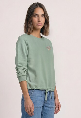 STREET ONE Sweatshirt in Grün: Vorderseite