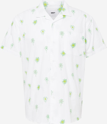 Obey Regular fit Button Up Shirt 'Nomi' in White: front