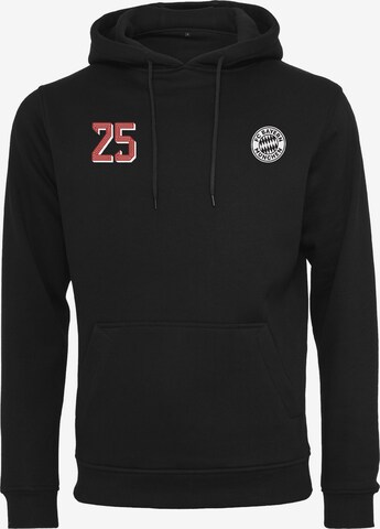 FC BAYERN MÜNCHEN Sweatshirt 'Thomas Müller' in Black: front