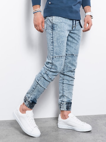 Ombre Tapered Jeans in Blauw