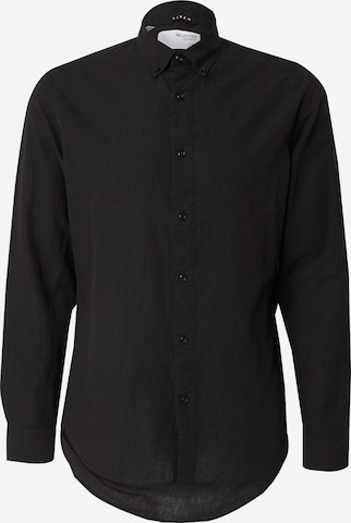 SELECTED - Camisa 'SLHSUN' en negro: frente