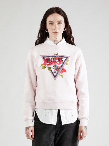 GUESS Sweatshirt in Pink: front