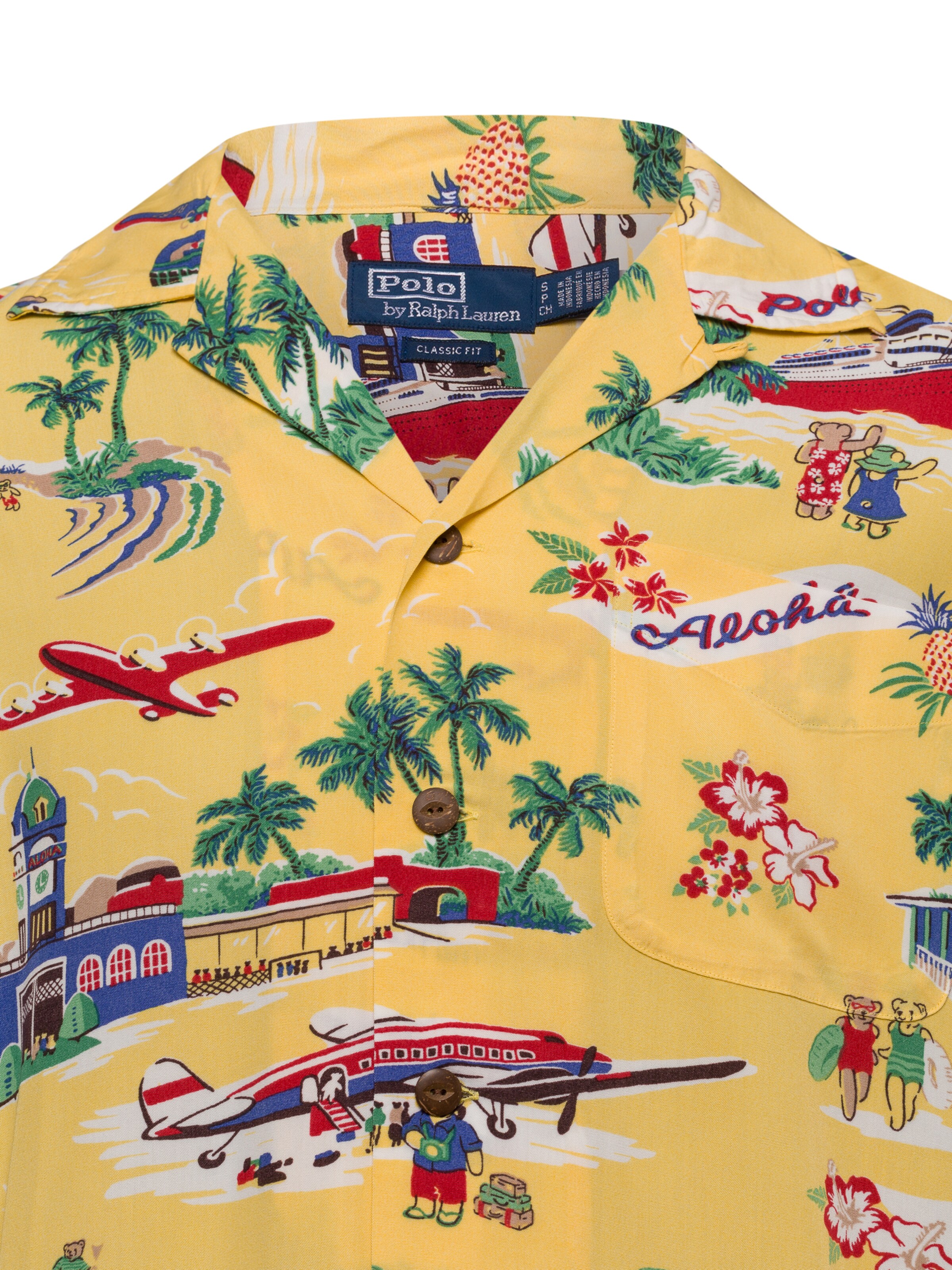 Coupe regular Chemise Polo Ralph Lauren en jaune