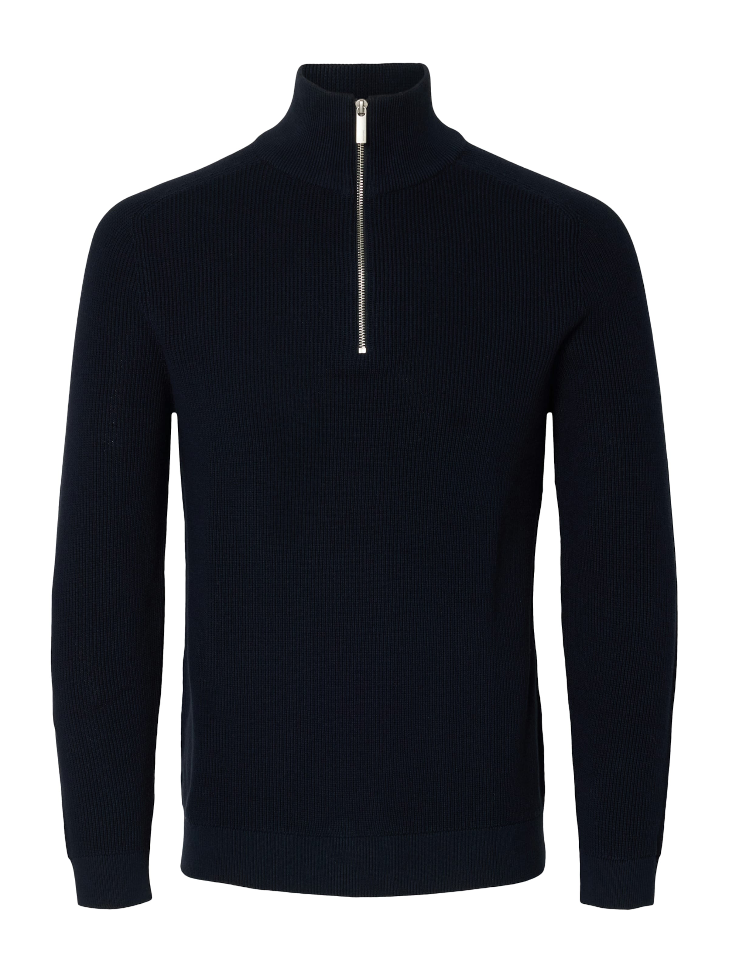 SELECTED Trui 'SLHOWN' in Blauw: voorkant