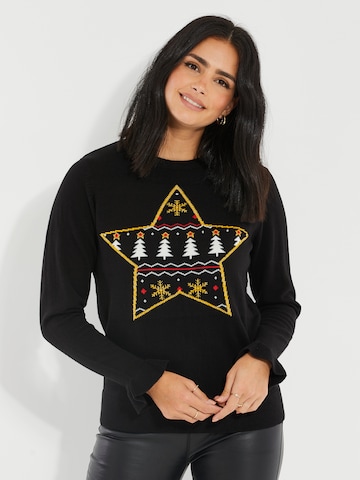 Threadbare Sweater in Black: front