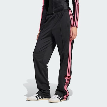 ADIDAS ORIGINALS Loose fit Trousers 'Adibreak' in Black: front