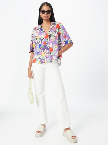 WEEKDAY Bluse in Lila