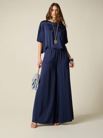 Baggy Pantalon oltre en bleu : devant