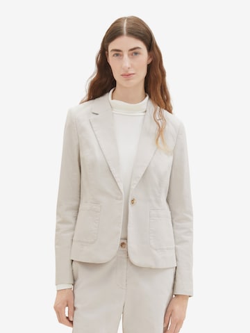 Blazer TOM TAILOR en gris : devant