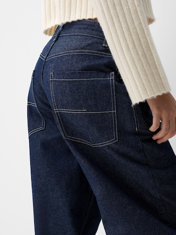 Bershka Wide Leg Jeans i blå