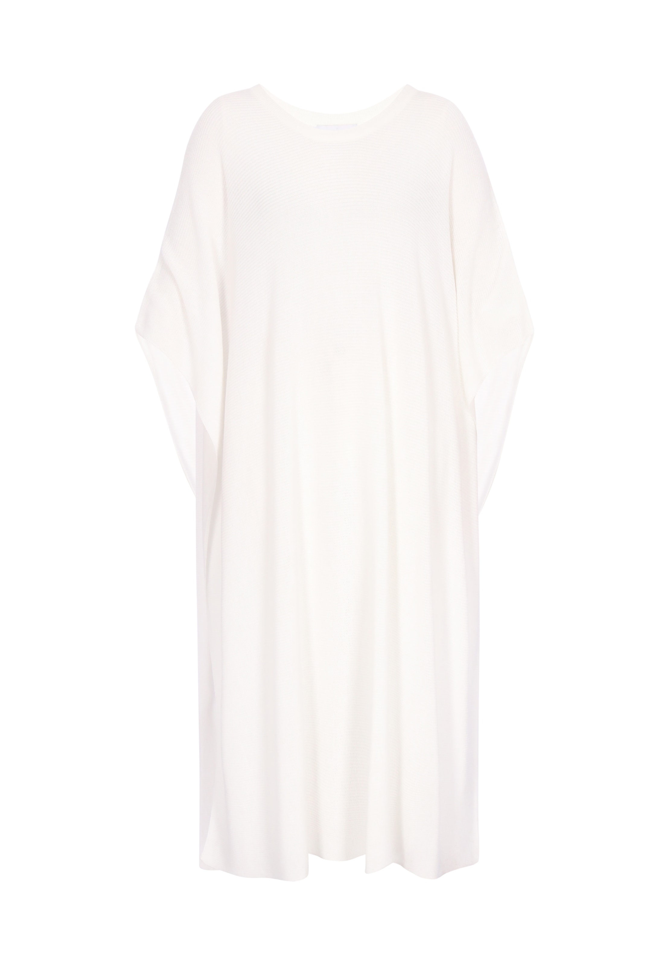 usha WHITE LABEL Cape 'Minimalistic' in Wit: voorkant