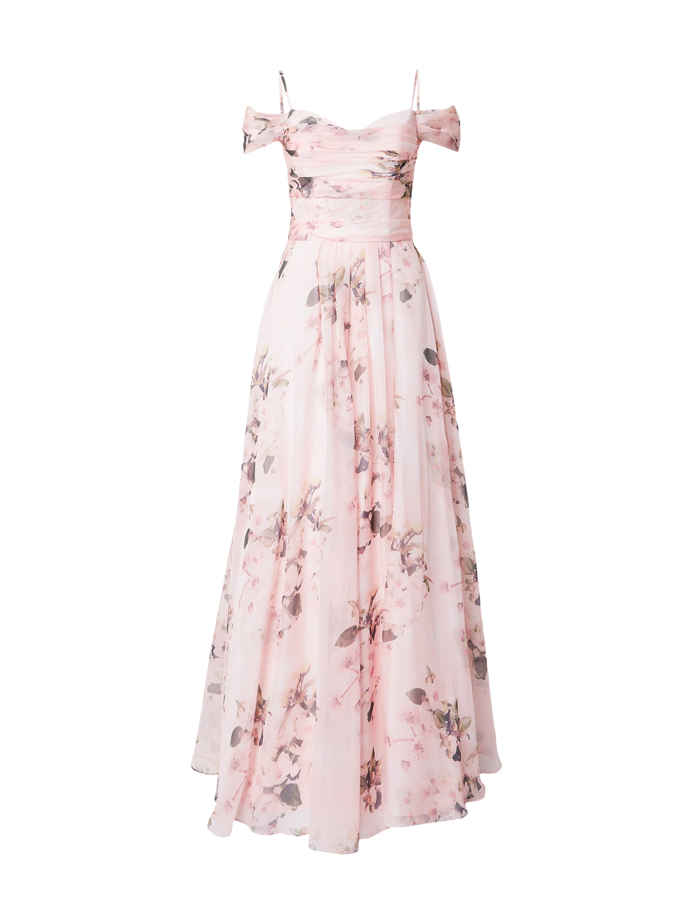 mascara - Vestido de noche en naranja: frente