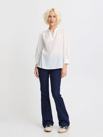 PULZ Jeans Bluse 'Mira' in Weiß
