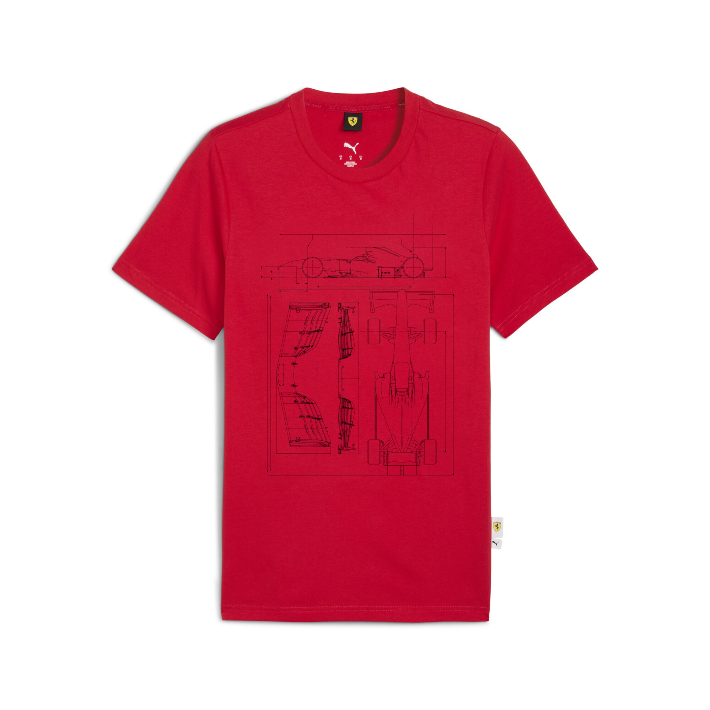 PUMA Performance shirt 'Scuderia Ferrari' in Red: front