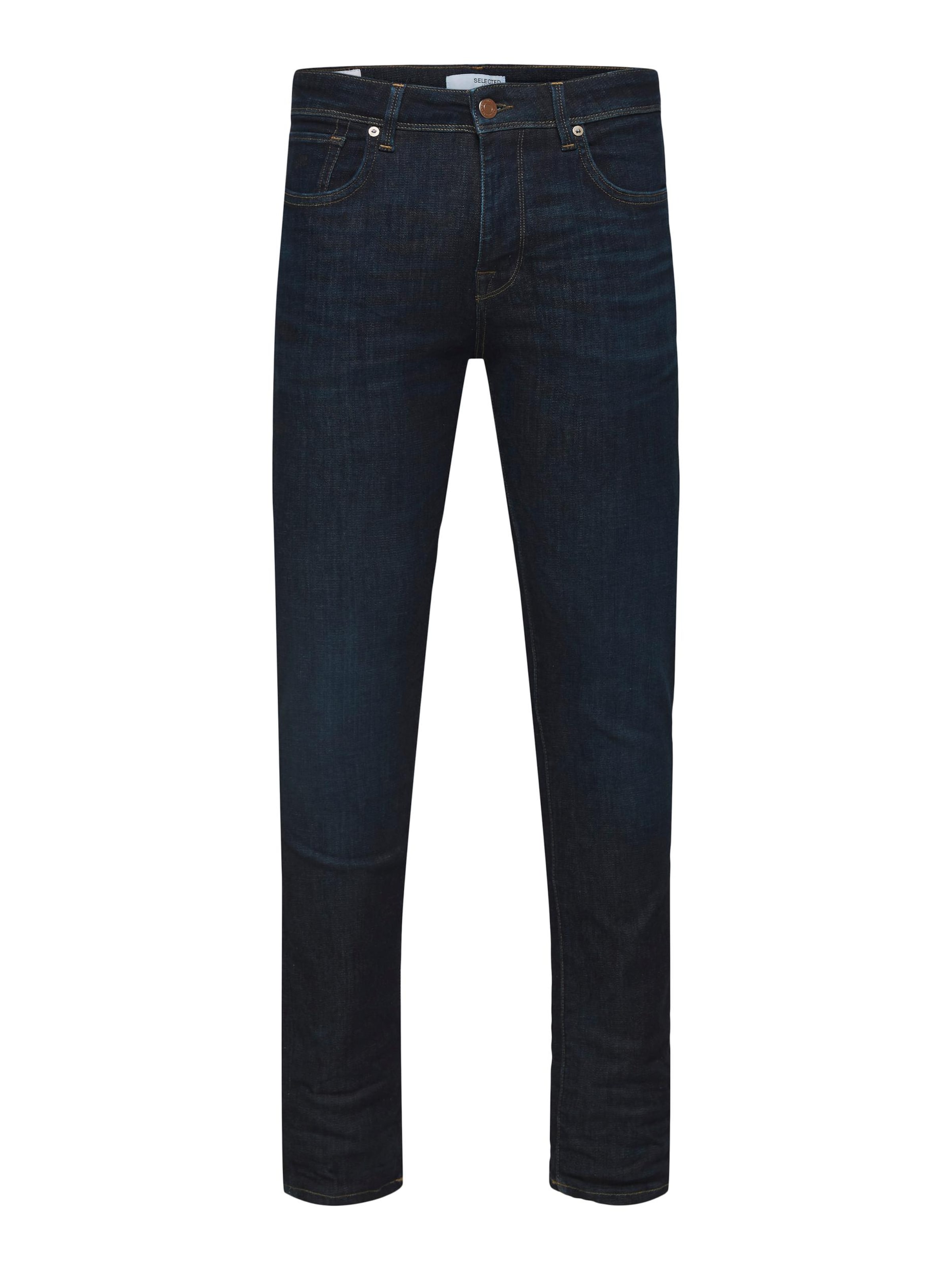 SELECTED - Slimfit Vaquero 'Leon' en azul: frente